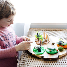 Load image into Gallery viewer, Zoo Adventure Playdough Kit Safari Loose Parts Open Ended Play Creative Sensory Toys Canada Homemade Non Toxic

