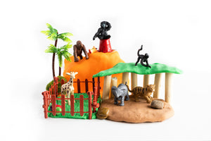 Zoo Adventure Playdough Kit Safari Loose Parts Open Ended Play Creative Sensory Toys Canada Homemade Non Toxic