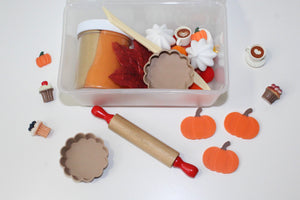 Pumpkin Pie Mini Playdough Sensory Kit