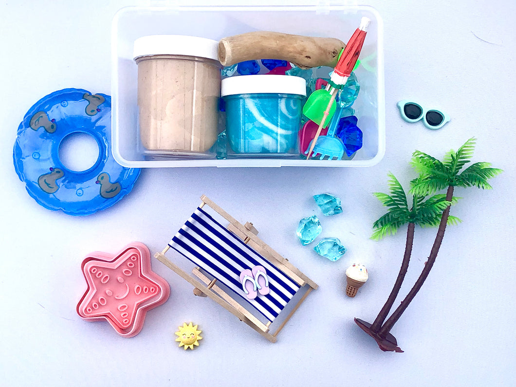 Beach Mini Playdough Sensory Kit