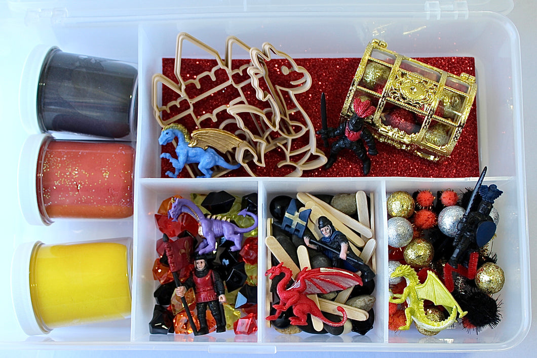 Knights & Dragons Deluxe Playdough Sensory Kit