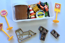 Load image into Gallery viewer, Construction Zone Mini Playdough Sensory Kit
