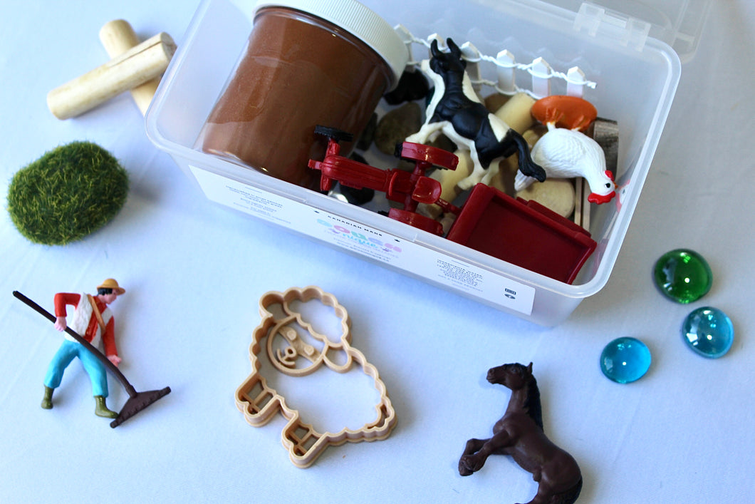 Farm Mini Playdough Sensory Kit