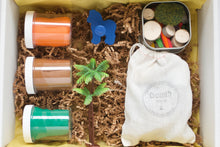 Load image into Gallery viewer, Zoo Adventure Playdough Kit Safari Loose Parts Open Ended Play Creative Sensory Toys Canada Homemade Non Toxic
