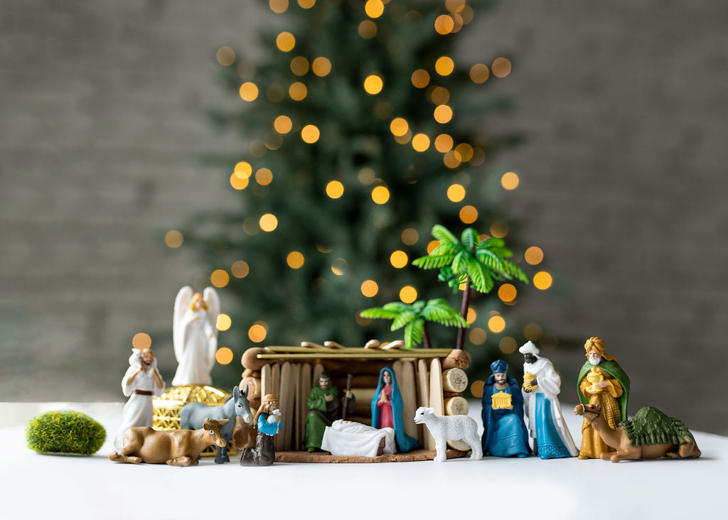 Nativity Playdough Kit Sensory Dough Loose Parts Montessori Canada Non Toxic Natural Play