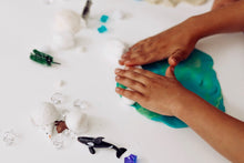 Load image into Gallery viewer, Arctic Playdough Tray Sensory Kit Open Ended Play
