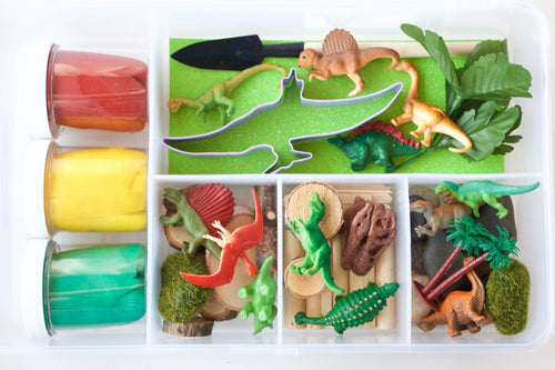 Dino Dig Deluxe Playdough Sensory Kit Open Ended Toys