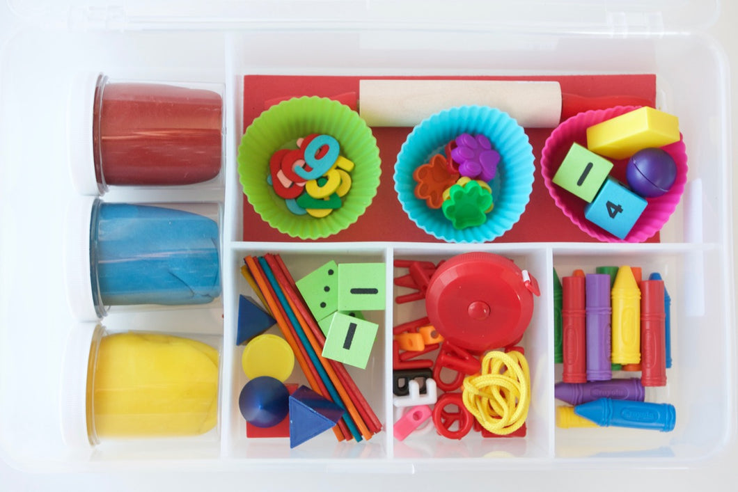Alphabet Shapes Colours Primary Secondary Fine Motor SkillsSpelling Math Learning Playdough Kit Preschool Kingergarten Basic Skills 