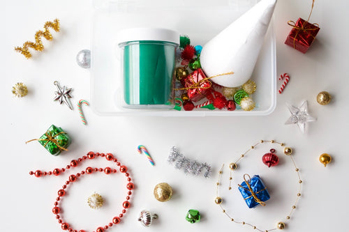 Decorate Christmas Tree Playdough Kit Canada Not Toxic Sensory Play Montessori