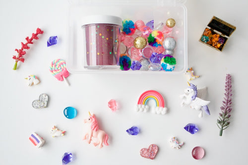 Unicorn Playdough Kit Non Toxic Canadian Sensory Play